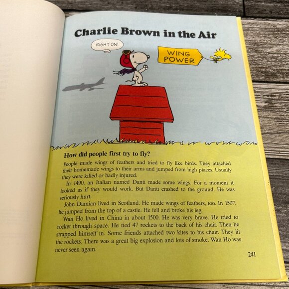 1980s Charlie Brown's Cyclopedia Featuring Planes Book Volume 6 - Picture 3 of 6